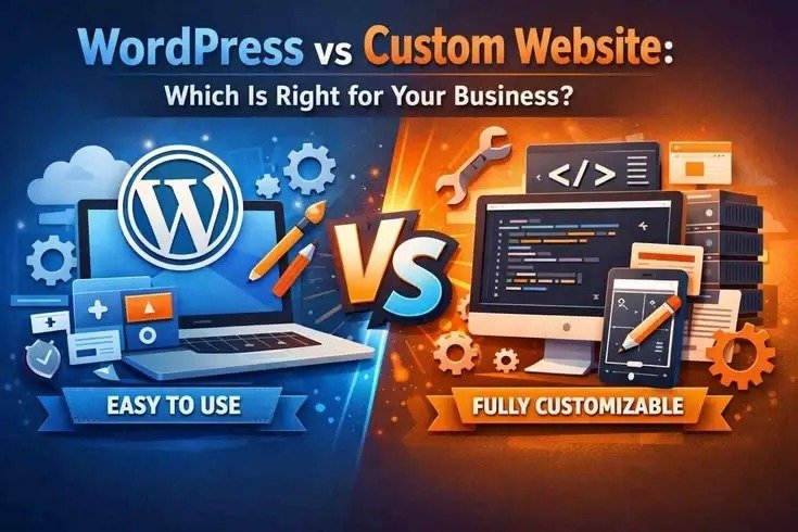 WordPress vs Custom Website – Best Choice for Business 2026 | Heltog